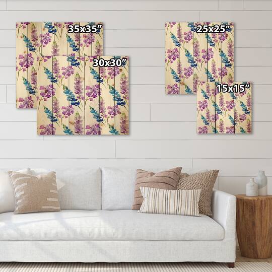 Designart - Pink and Purple Floral Pattern
